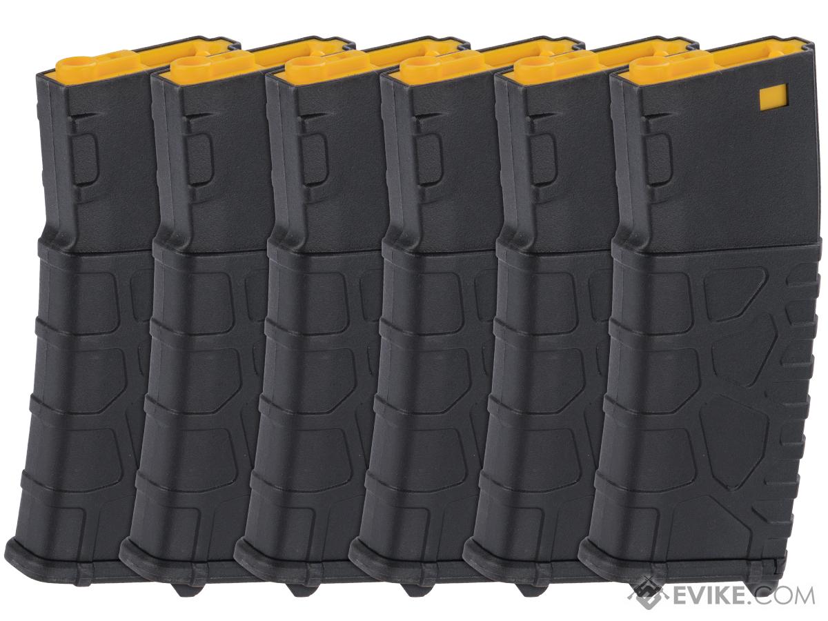 Classic Army VMS 330 Round M4/M16 Series High-Cap AEG Magazines - Pack of 6 (Color: Yellow)