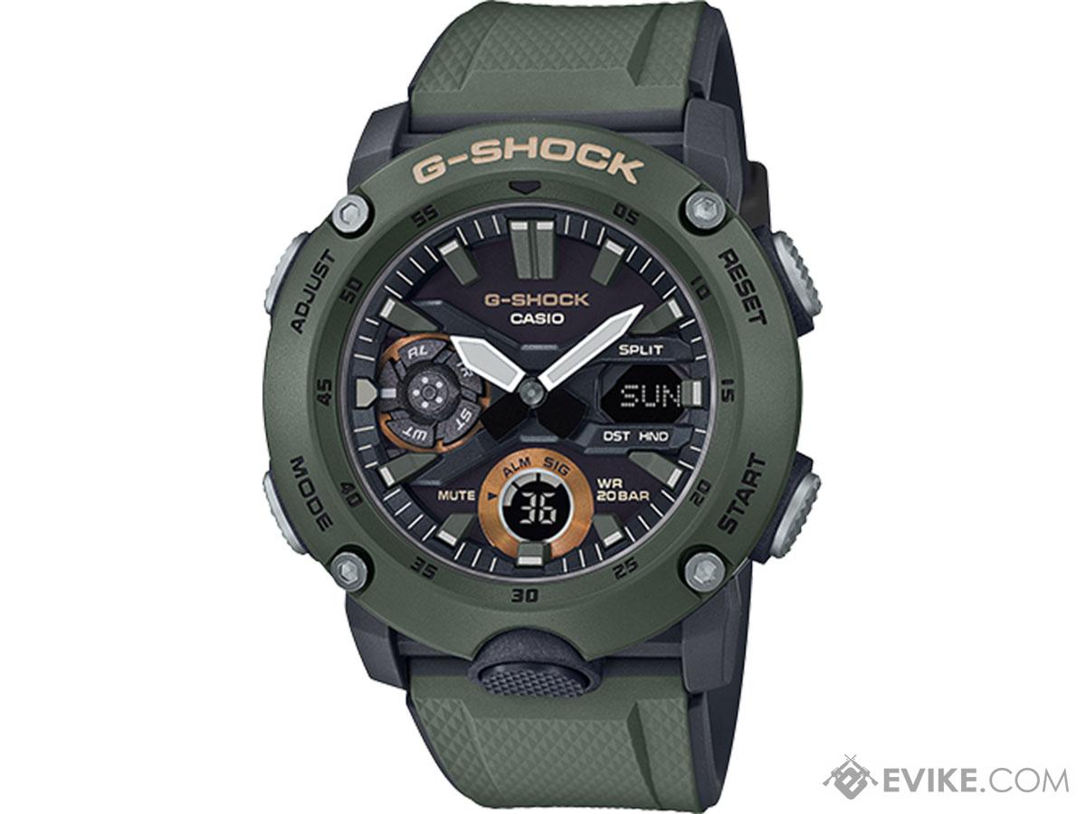 Casio GShock GA2000 Men's Watch (Color Olive Green), Tactical Gear