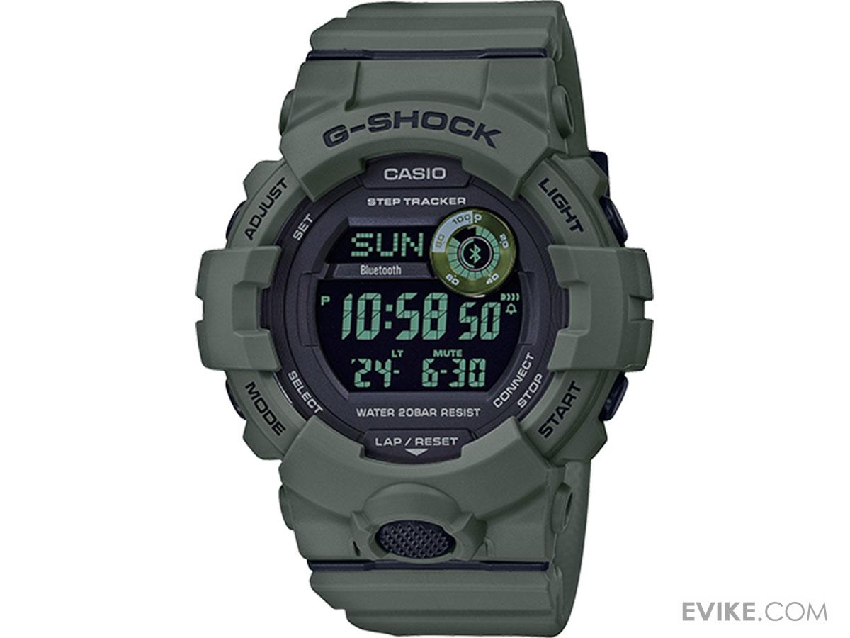 Casio G-SHOCK Power Trainer Bluetooth Step-Tracking Watch (Color: Olive Green)