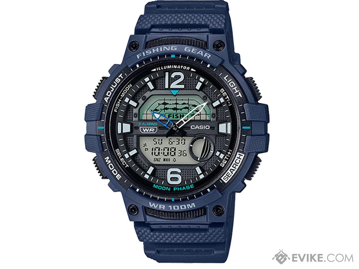 Casio Sport WSC1250H Fishing Watch (Color: Blue), Tactical Watches Evike.com Airsoft Superstore
