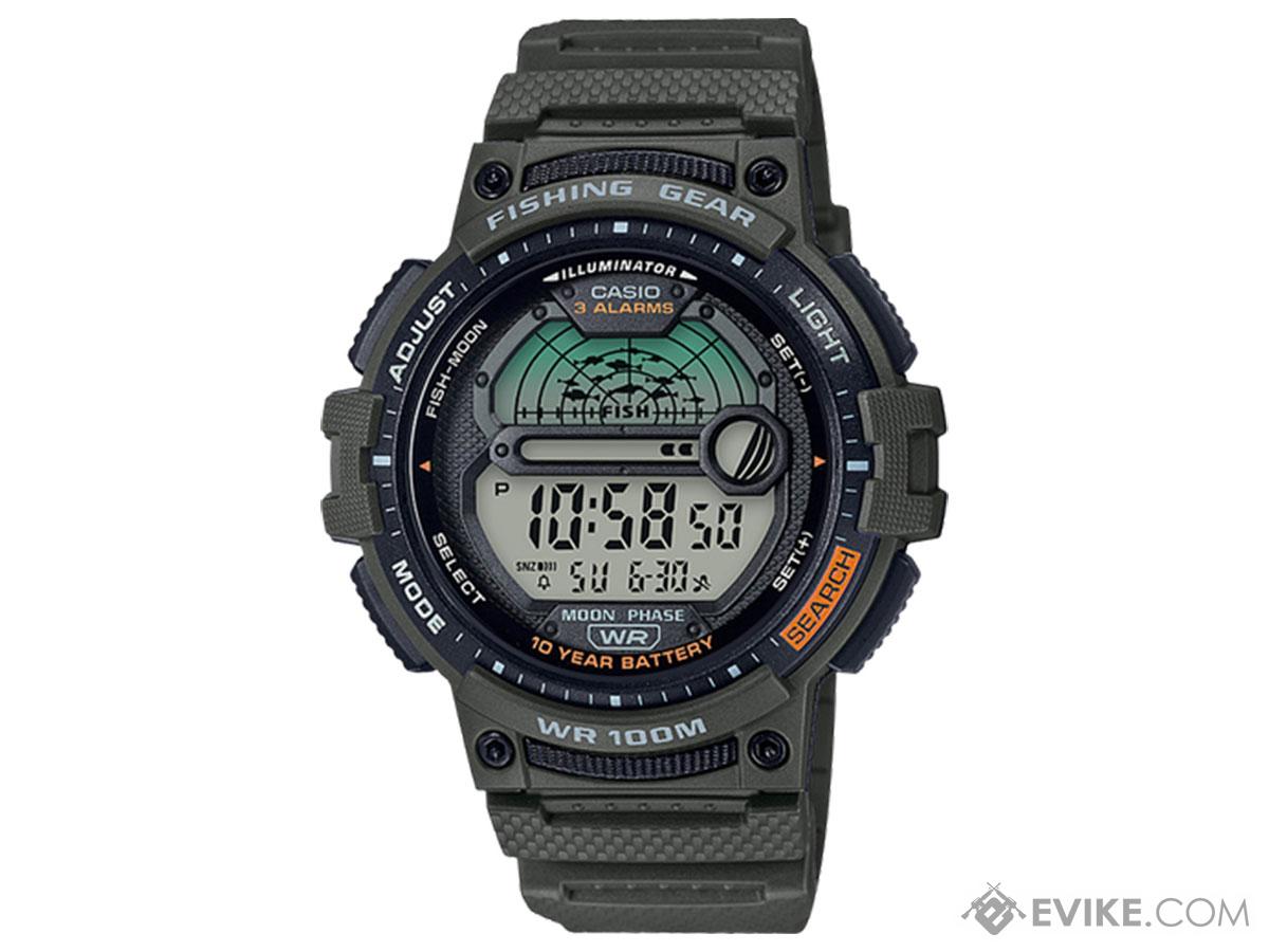 Casio G-Shock WS1200H Men's Resin Sport Fishing Watch (Color: Green)