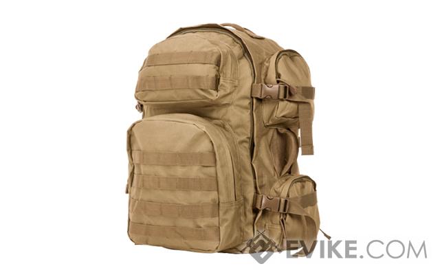 NcSTAR Tactical Assault Pack / MOLLE Backpack (Color: Tan)