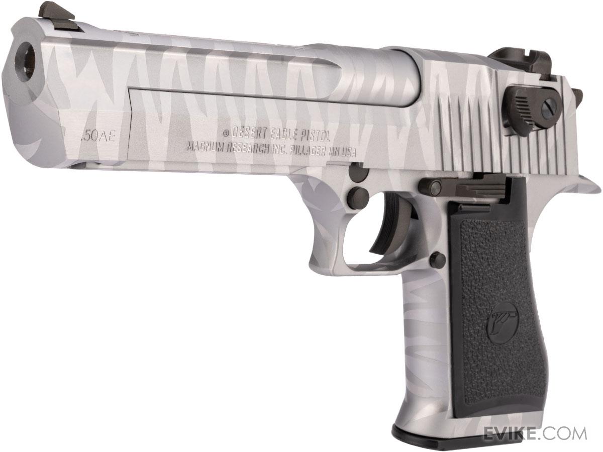 WE-Tech Desert Eagle .50 AE Full Metal Gas Blowback Airsoft Pistol by Cybergun (Color: Silver Tigerstripe / CO2 / Gun Only)