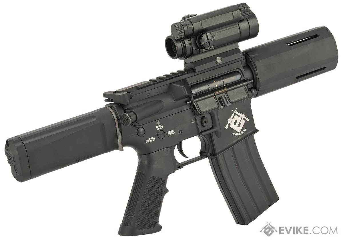 Evike Custom G&P Airsoft M4 PDW AEG with SDP Kit Black, Airsoft Guns