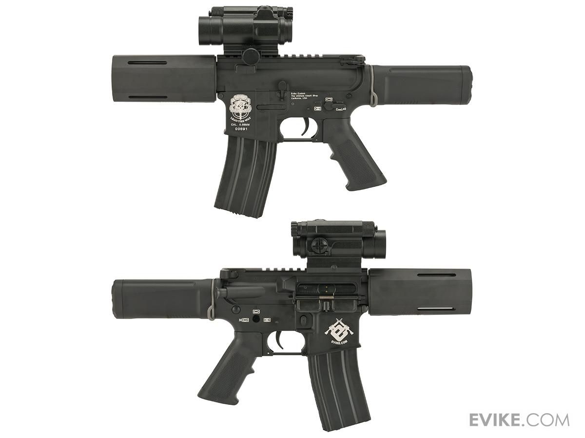 Evike Custom G&P Airsoft M4 PDW AEG with SDP Kit Black, Airsoft Guns, Airsoft Electric Rifles