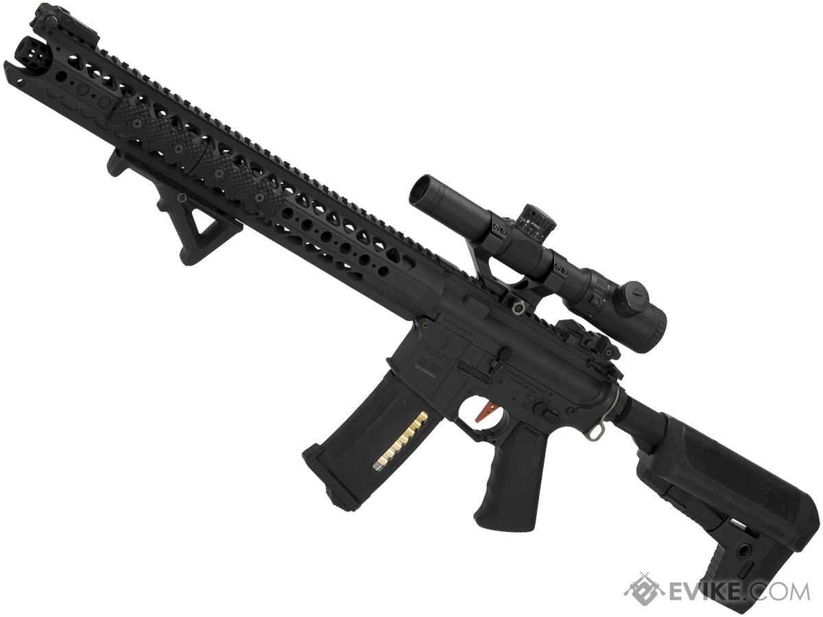 Umbrella Armory Custom Krytac LVOA Airsoft AEG Rifle (Color: Black / 400 FPS 30 RPS / Carbine w/ 2x Battery)