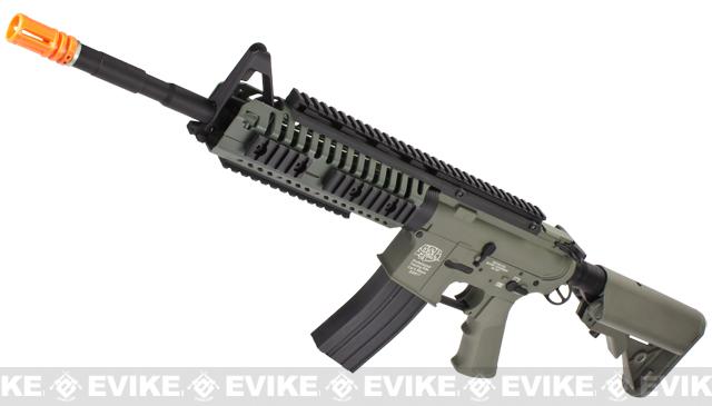 Evike Custom G&P US Navy E.O.D. M4 Airsoft AEG Rifle (Color: Foliage Green / Add Battery + Charger)