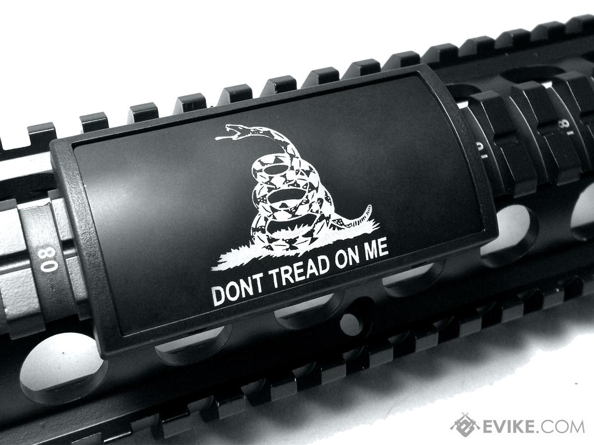 Custom Gun Rails Large Laser Engraved Aluminum Rail Cover (Model: DTOM / Keymod or M-LOK Version)