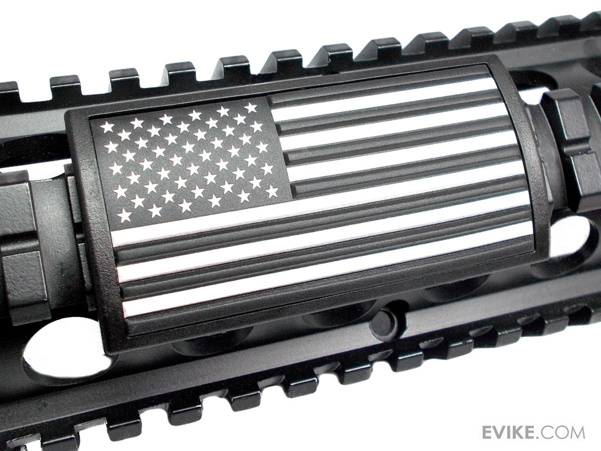 Custom Gun Rails Large PVC Rail Cover (Type: U.S. Flag / Stars Left / Keymod or M-LOK Version)