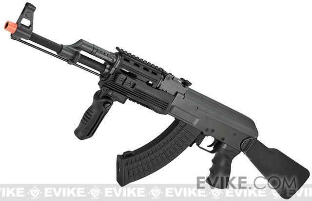  Well AK-47 AEG Semi/Full Auto Electric Airsoft Rifle Gun High  Capacity Magazine FPS 290 (Black/Wood) : Sports & Outdoors