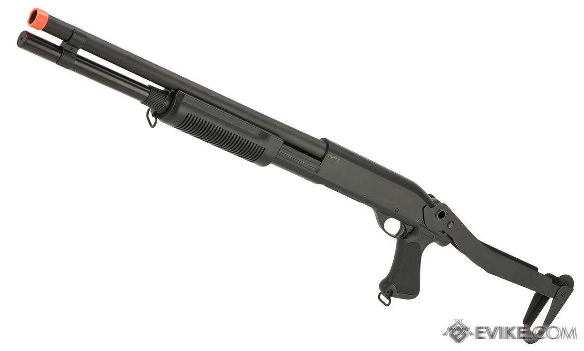 CYMA Standard M870 3-Round Burst Multi-Shot Shell Loading Airsoft Shotgun (Model: Folding Stock)