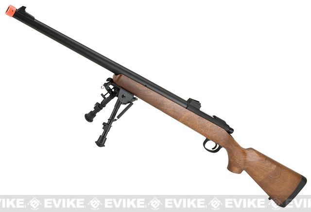 CYMA Standard VSR-10 Bolt Action Airsoft Sniper Rifle (Color: Wood w/ Iron Sights)