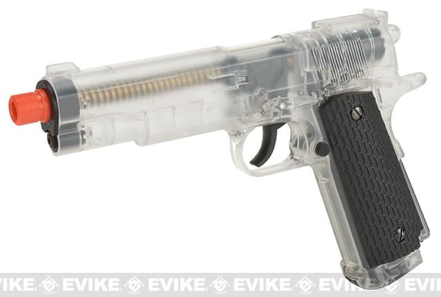 WELL CO2 Non Blowback 1911 Airsoft Pistol - Clear