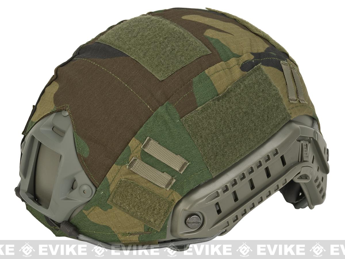 Emerson Tactical Helmet Cover for Bump Type Airsoft Helmets (Color: Woodland)