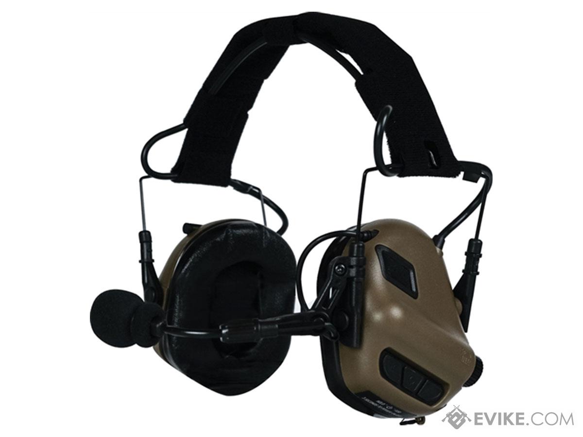 Code Red Headsets MILTAC Pro Tactical Communications Headset (Color: Coyote Brown / Dynamic Boom Mic)