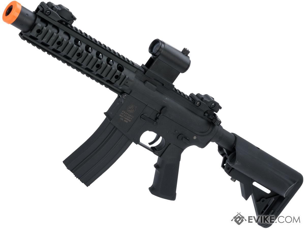 Cybergun Licensed Colt Sportsline M4 AEG Rifle w/ G3 Micro-Switch Gearbox (Model: M4 SBR w/ 8 Quadrail / Black)