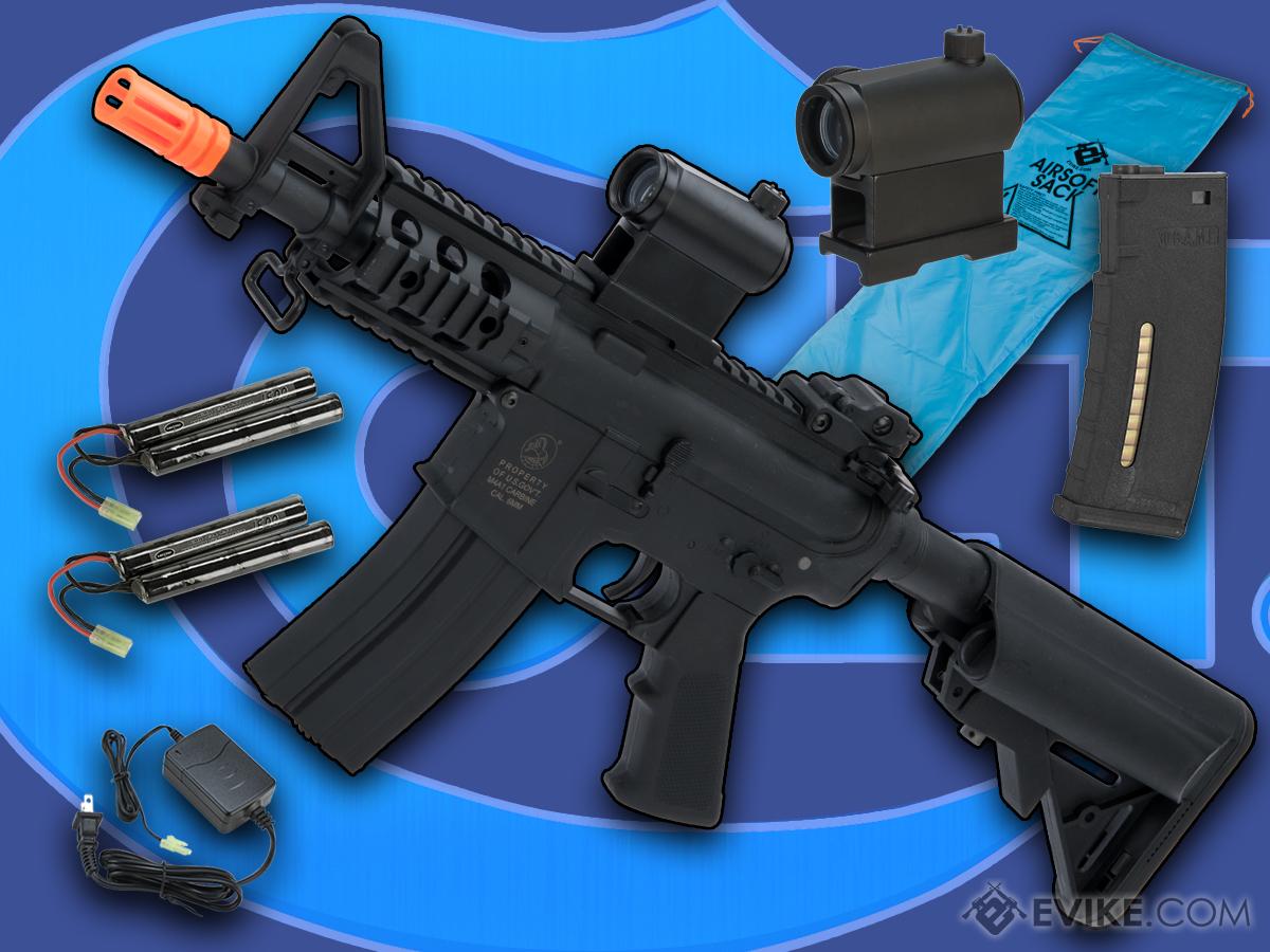 Cybergun Licensed Colt Sportsline M4 AEG Rifle w/ G3 Micro-Switch Gearbox (Model: Ranger / Black / Go Airsoft Package)