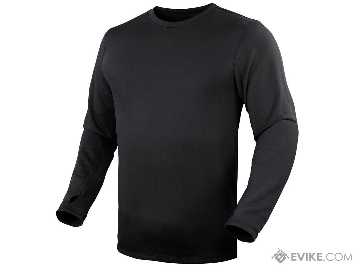 Condor BASE II Crew Neck Pullover Fleece Sweater (Color: Black / Small)