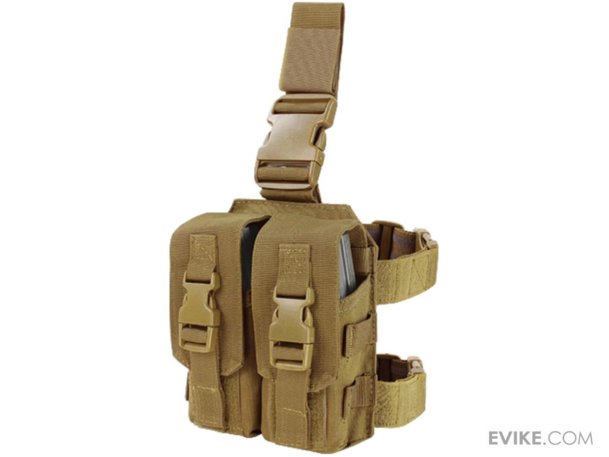 Condor Drop Leg M4 Mag Pouch (Color Coyote Brown), Tactical Gear/Apparel, Thigh Rigs