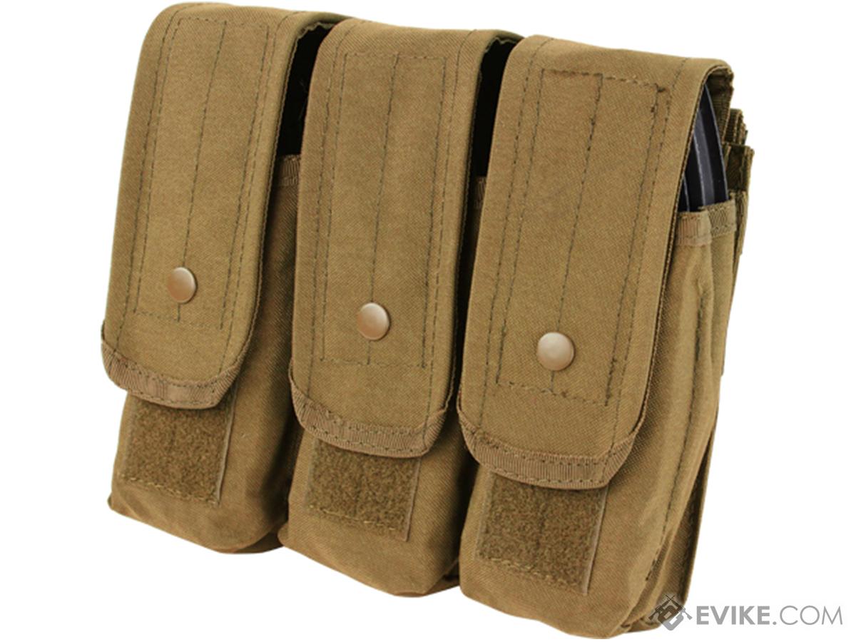 Triple M4 / AK MOLLE Ready Magazine Pouch by Condor (Color: Coyote)