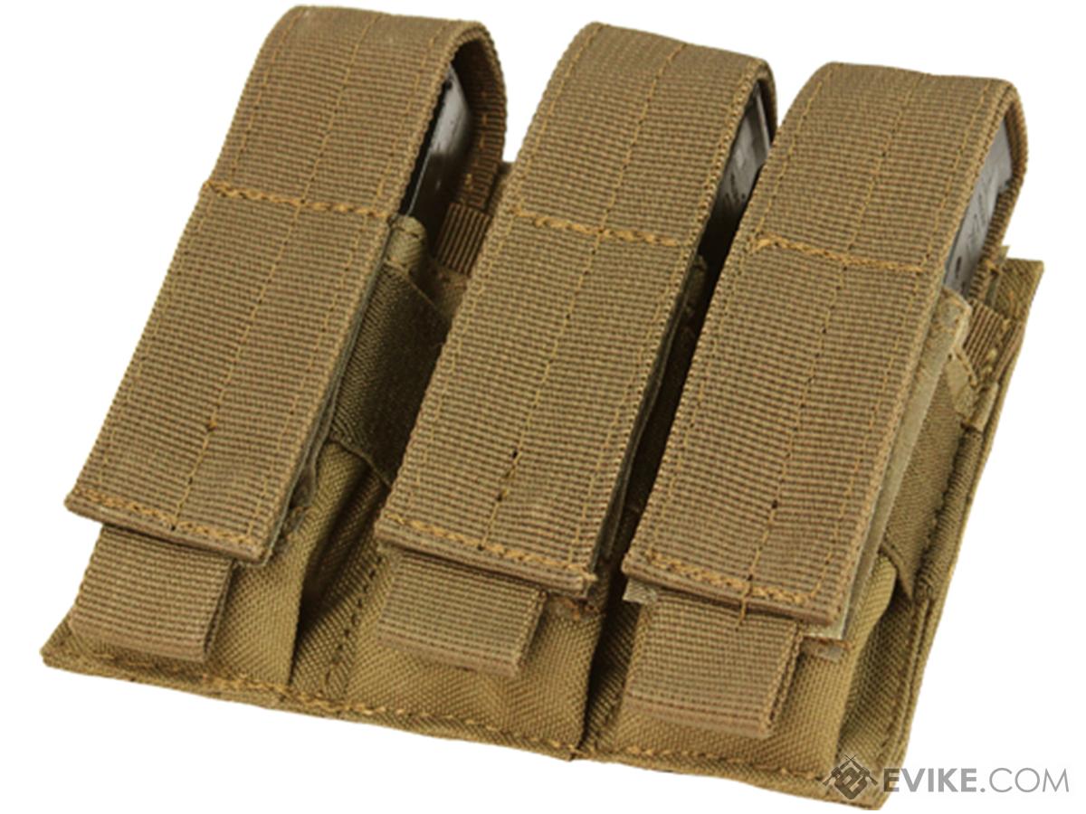 Condor MOLLE Triple Pistol Magazine Pouch (Color: Coyote)