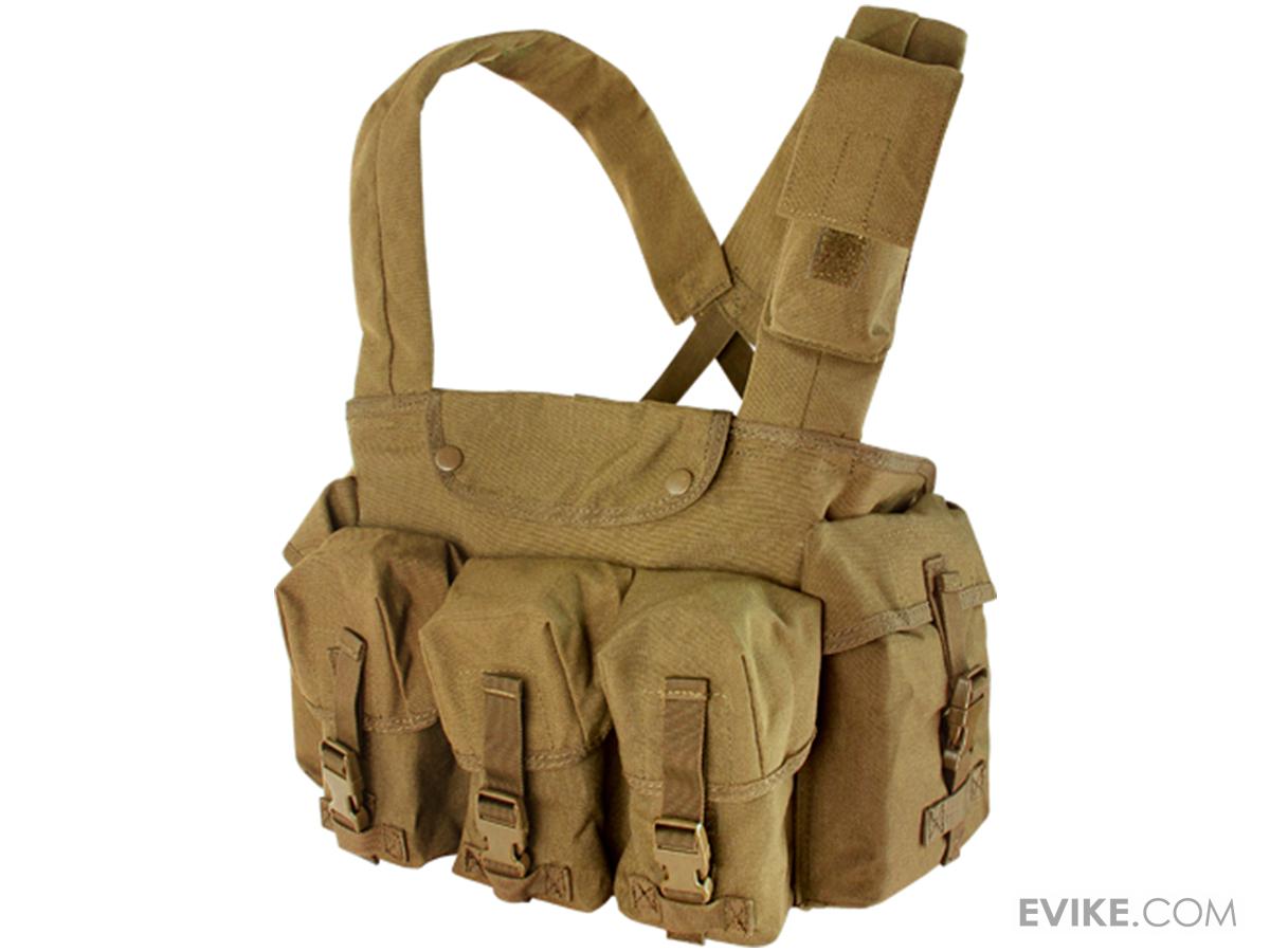 Condor Seven Pocket Tactical Chest Rig (Color: Coyote)