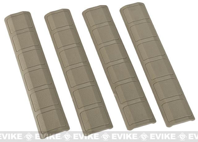 G&P Rubber Panel Type Keymod 6 Rail Covers - Set of 4 (Color: Sand)