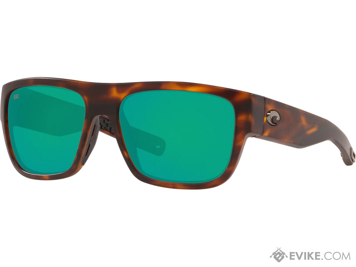Costa Del Mar Sampan Polarized Sunglasses (Color: Matte Tortoise / 580G Green Mirror Lens)