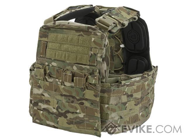 KRYDEX CPC Plate Carrier Tactical Heavy Duty MOLLE Vest Camo w/ Magazine Pouch