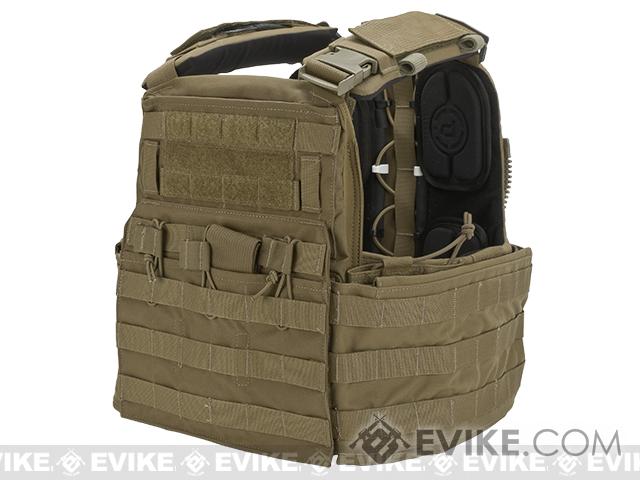 Crye Precision CAGE Plate Carrier and Plate Pouch Set (Color: Coyote / Large)