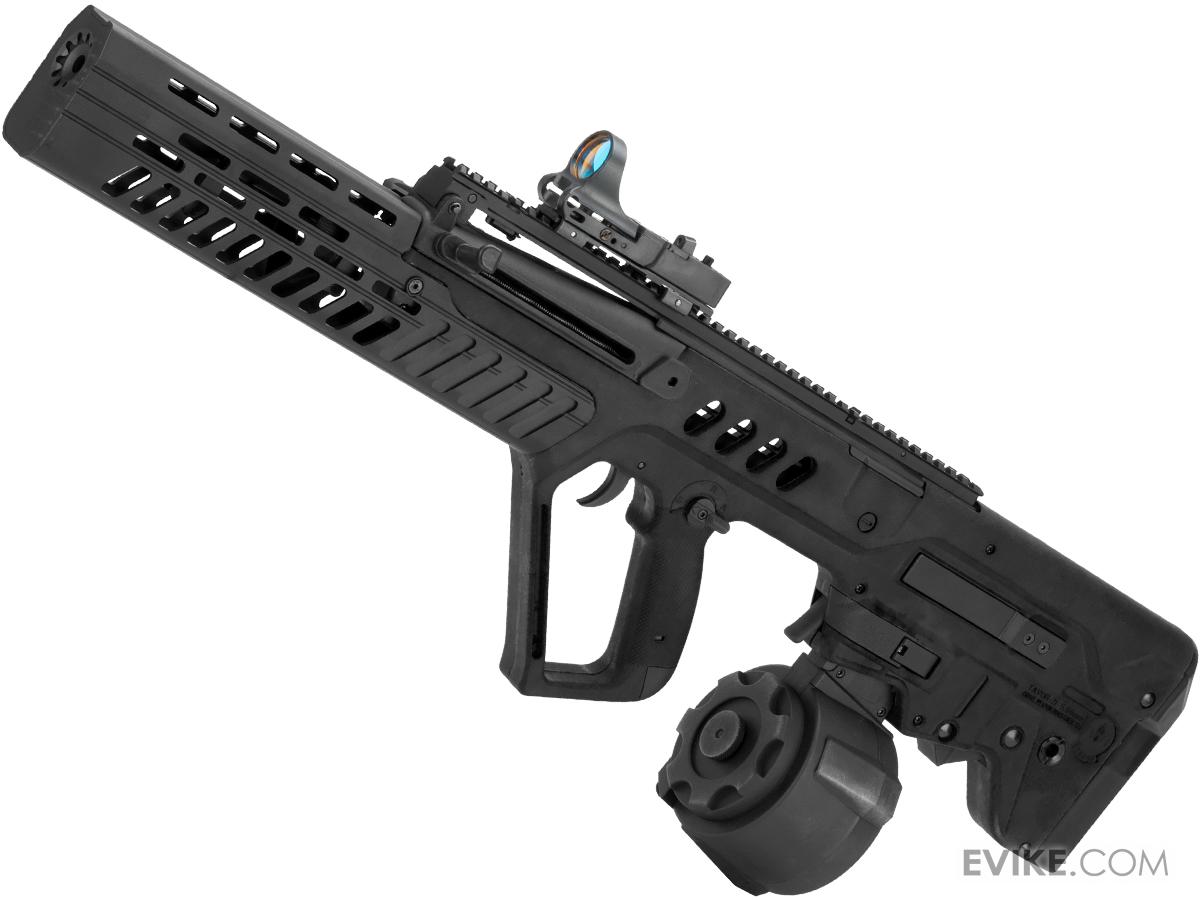 Evike.com Custom Eliminator Tavor Tar-21 AEG with Drum Magazine (Color: Black)