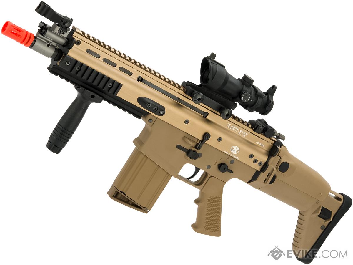 FN Herstal SCAR Licensed Gas Blowback Airsoft Rifle by WE-Tech (Color: Tan / SCAR-H / CQC)