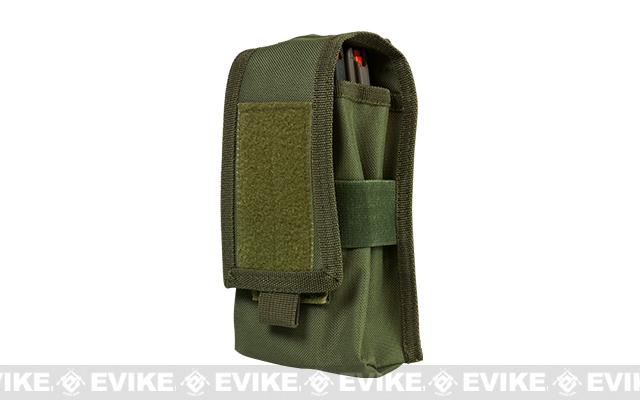 VISM by NcStar Double AR15/AK Series Magazine or Radio Pouch (Color: OD Green)