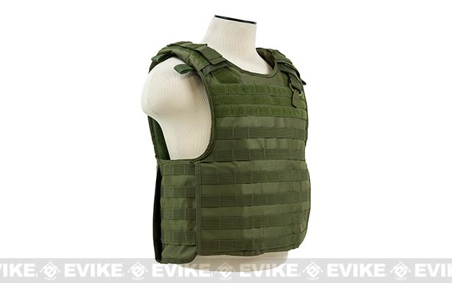 VISM NcStar Quick Release Plate Carrier Vest (Color: OD Green
