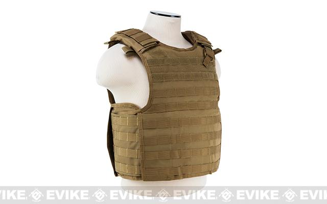 VISM / NcStar Quick Release Plate Carrier Vest (Color: Tan)