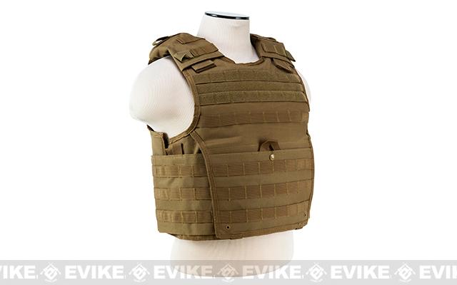 VISM / NcStar Expert Plate Carrier Vest (Color: Tan), Tactical Gear ...