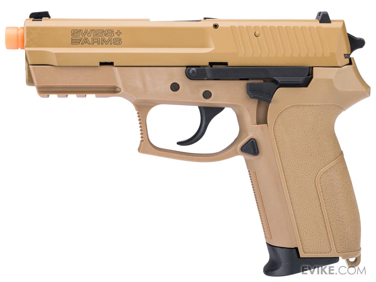 Swiss Arms SP2022 MIL/LE Gas Blowback Airsoft Pistol (Color: Dark