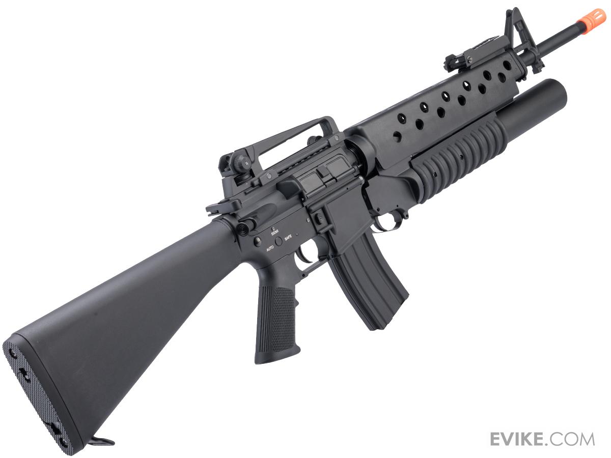 E&C Airsoft M16A4 Airsoft AEG Rifle w/ M203 40mm Airsoft