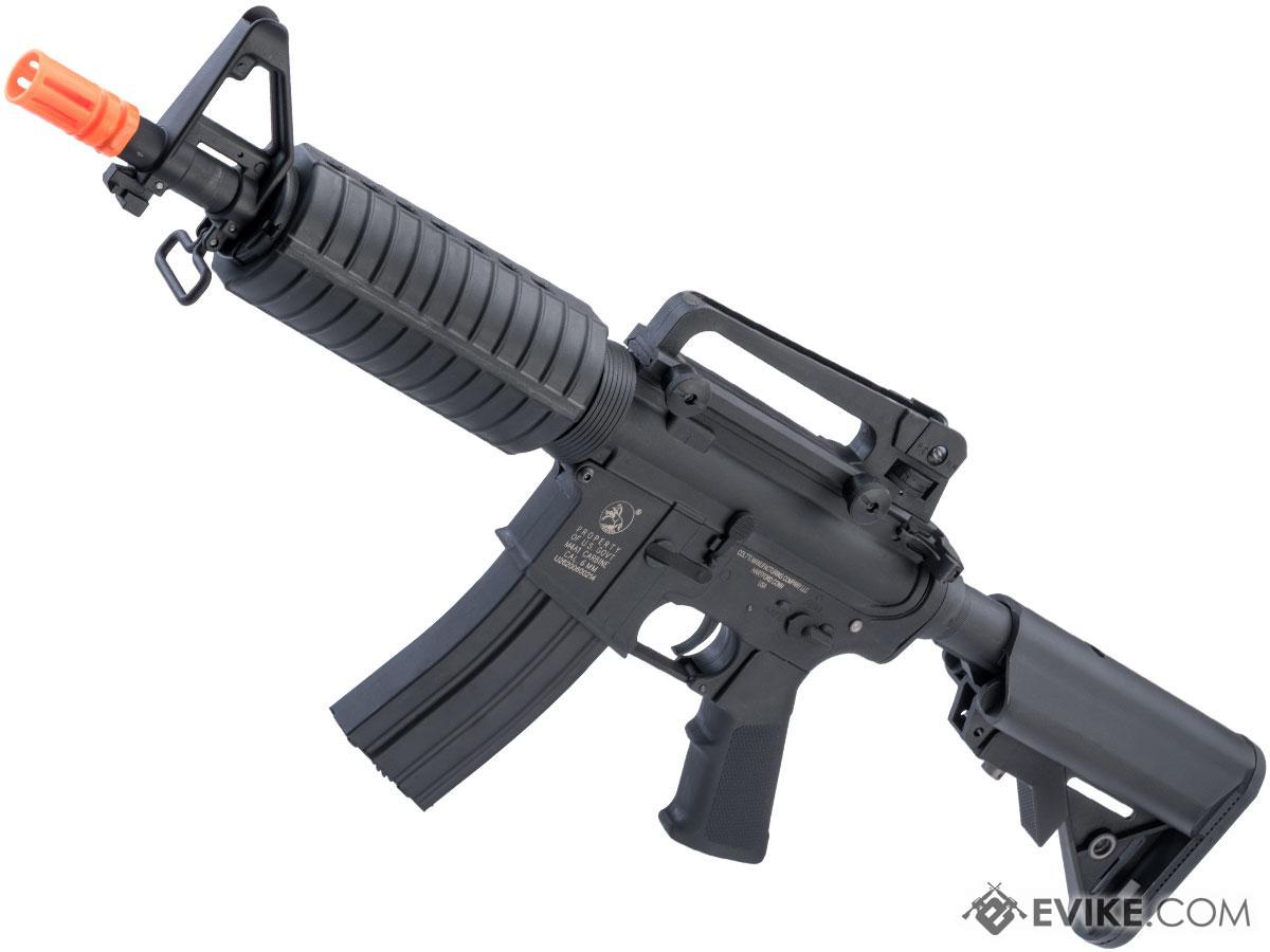 Cybergun Licensed Colt Sportsline M4 AEG Rifle w/ G3 Micro-Switch Gearbox (Model: M4 Commando w/ Crane Stock / Black)