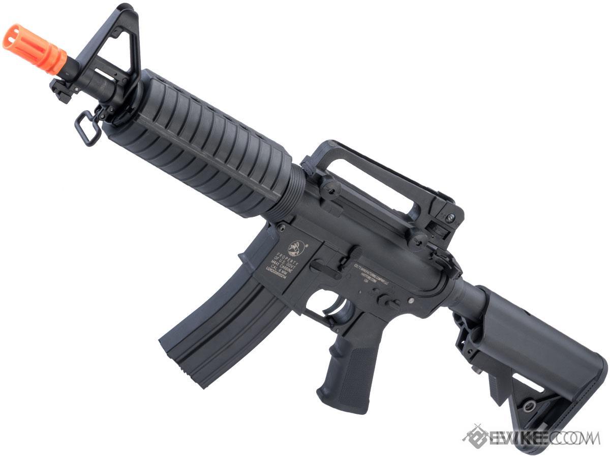 Cybergun Licensed Colt Sportsline M4 AEG Rifle w/ G3 Micro-Switch Gearbox (Model: M4 Commando w/ Crane Stock / Black)