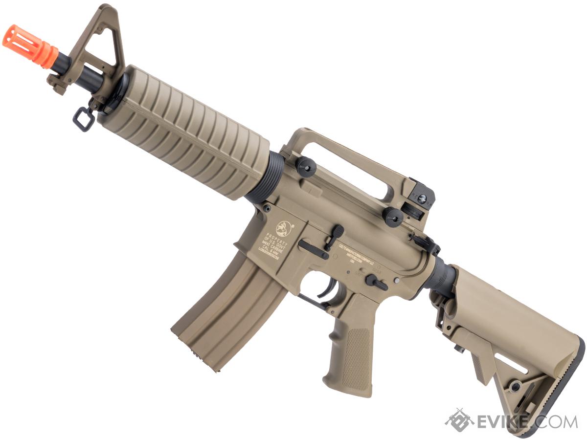 Cybergun Licensed Colt Sportsline M4 AEG Rifle w/ G3 Micro-Switch Gearbox (Model: M4 Commando w/ Crane Stock / Tan)