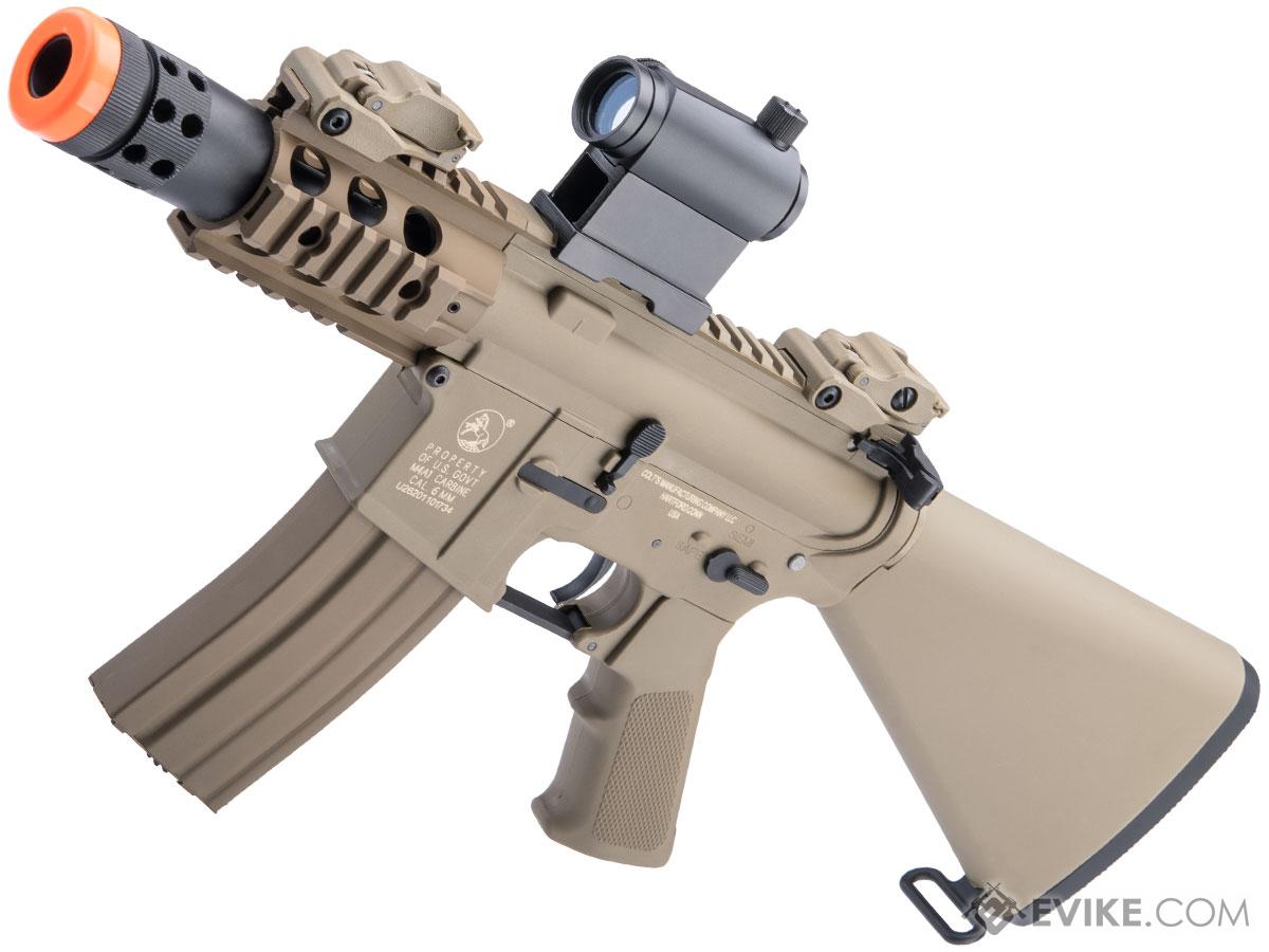Cybergun Licensed Colt Sportsline M4 AEG Rifle w/ G3 Micro-Switch Gearbox (Model: Delta Mini / Tan)