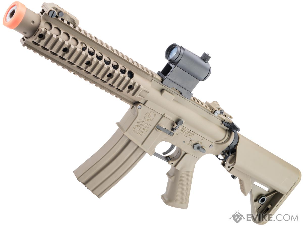 Cybergun Licensed Colt Sportsline M4 AEG Rifle w/ G3 Micro-Switch Gearbox (Model: M4 SBR w/ 8 Quadrail / Tan)