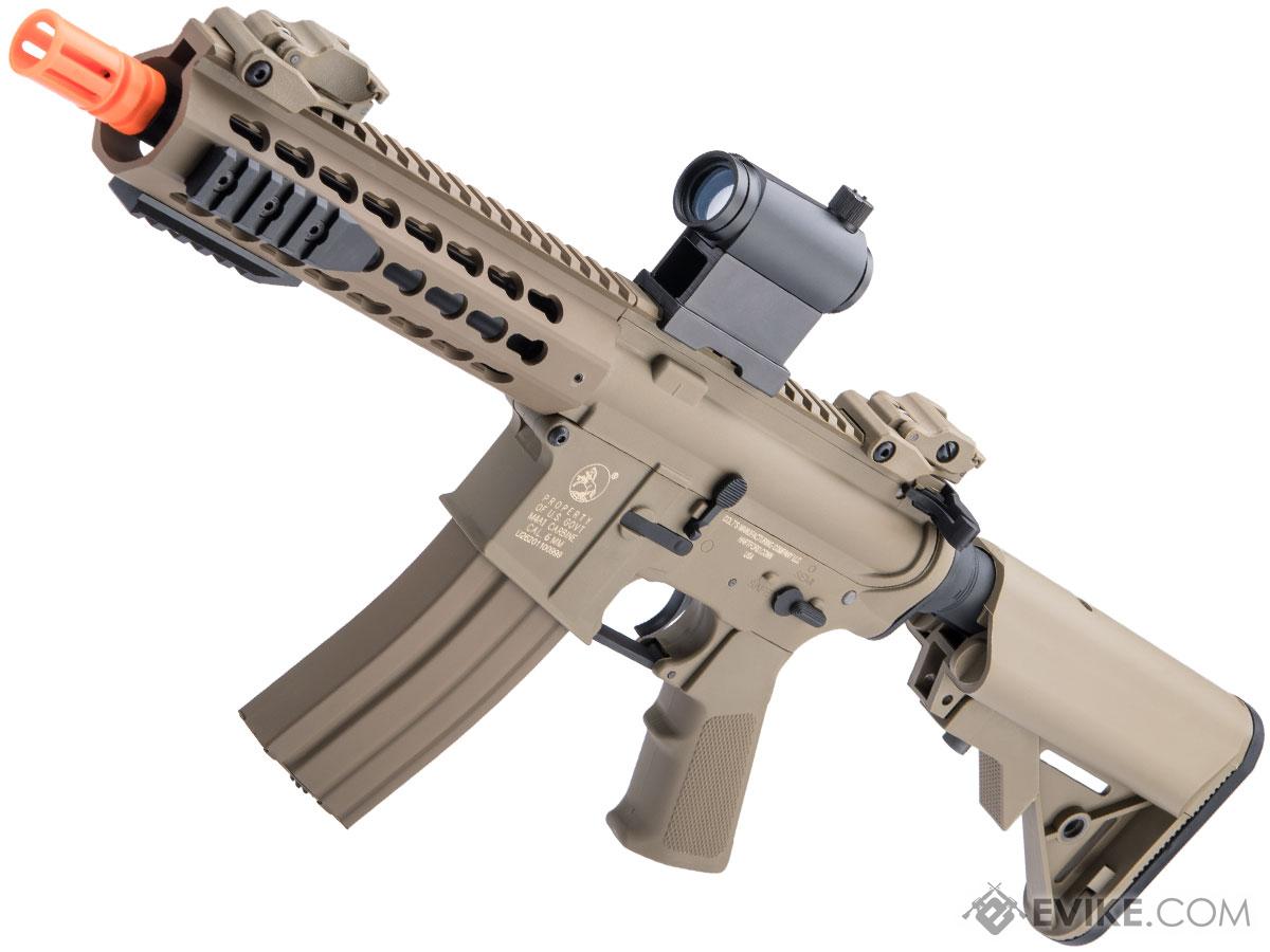 Cybergun Licensed Colt Sportsline M4 AEG Rifle w/ G3 Gearbox (Model: Keymod 8" / Tan), Airsoft Guns, Rifles - Evike.com Superstore