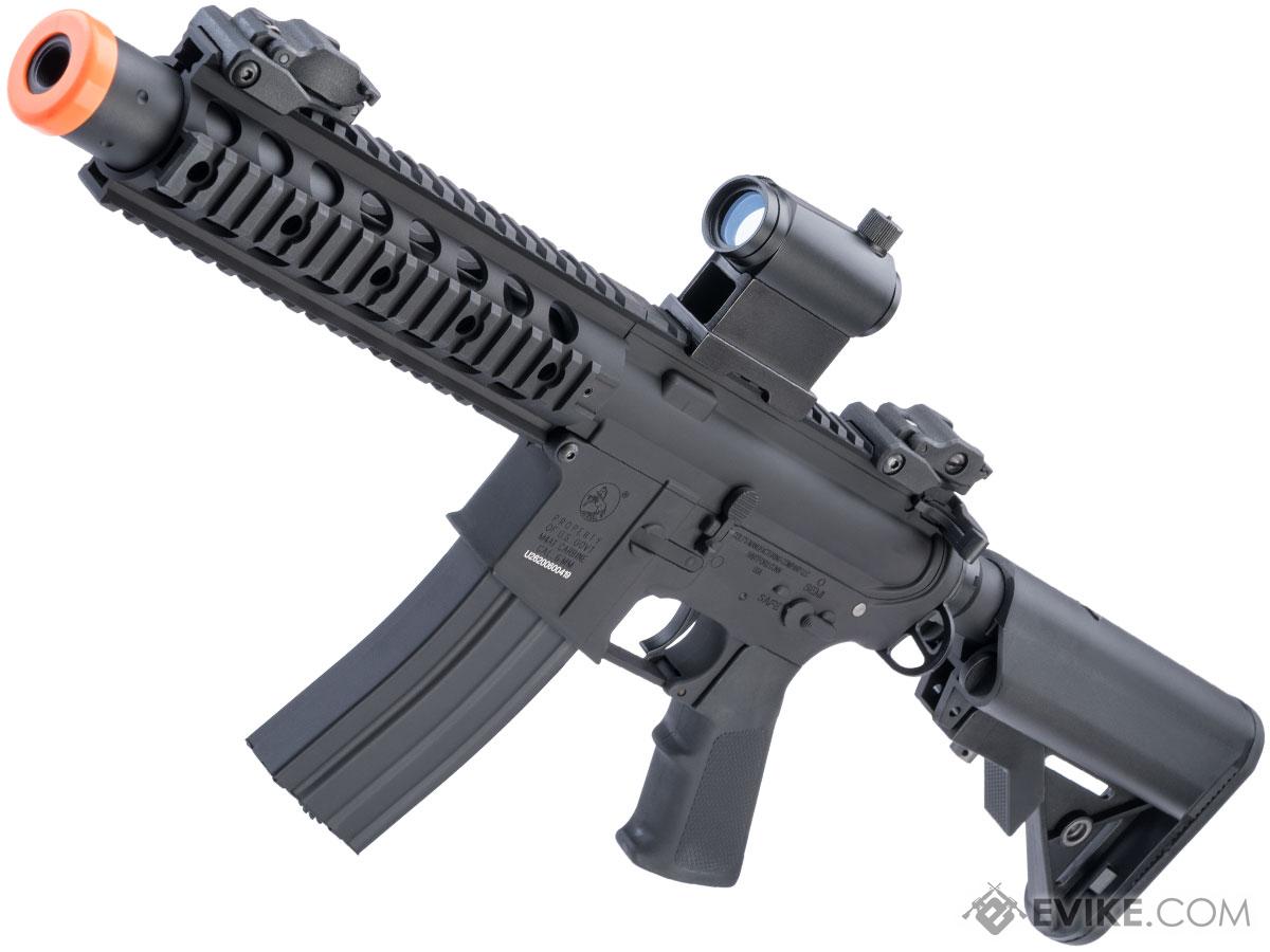 Colt Licensed Metal Elite Line Full Metal M4 AEG by Cybergun (Model: M4 SBR w/ 8 Quadrail / Gun Only)