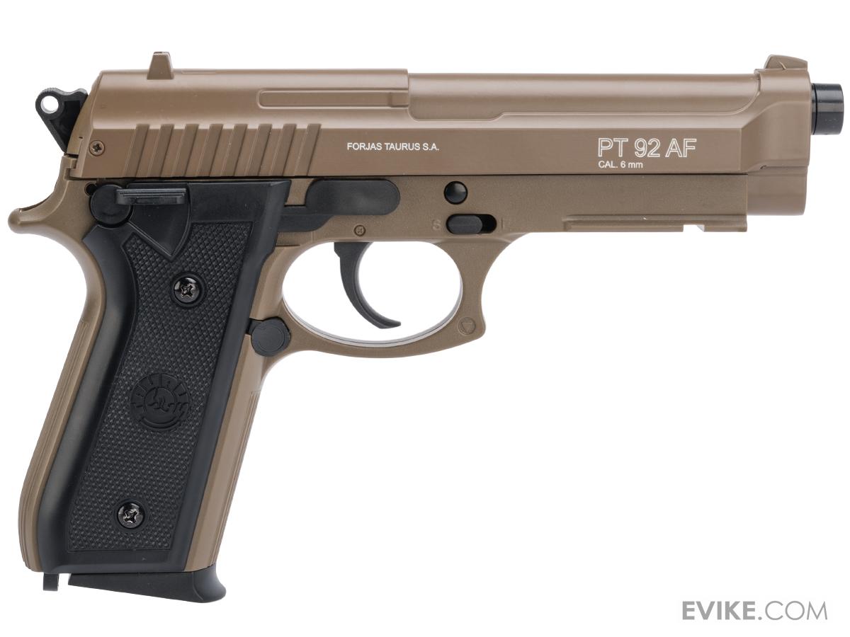 Taurus Licensed PT92 Airsoft Full Size Pistol (Model Metal Slide / Tan), Airsoft Guns, Air