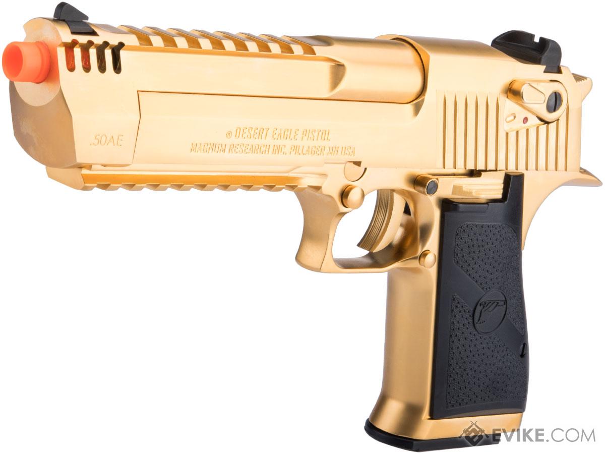 Desert Eagle Licensed L6 .50AE Full Metal Gas Blowback Airsoft Pistol by Cybergun (Color: Gold Electroplated / Green Gas / Gun Only)