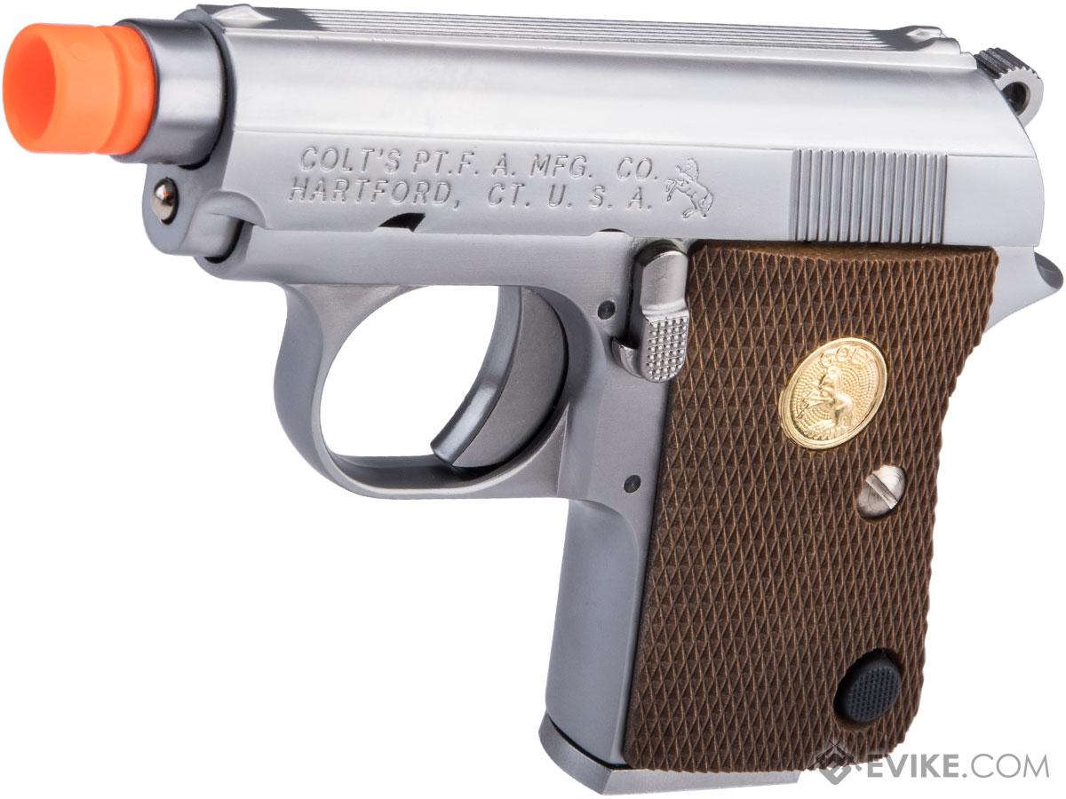 WE Tech Officially Licensed Colt Junior .25 ACP Gas Blowback Airsoft Pistol by Cybergun (Color: Silver)