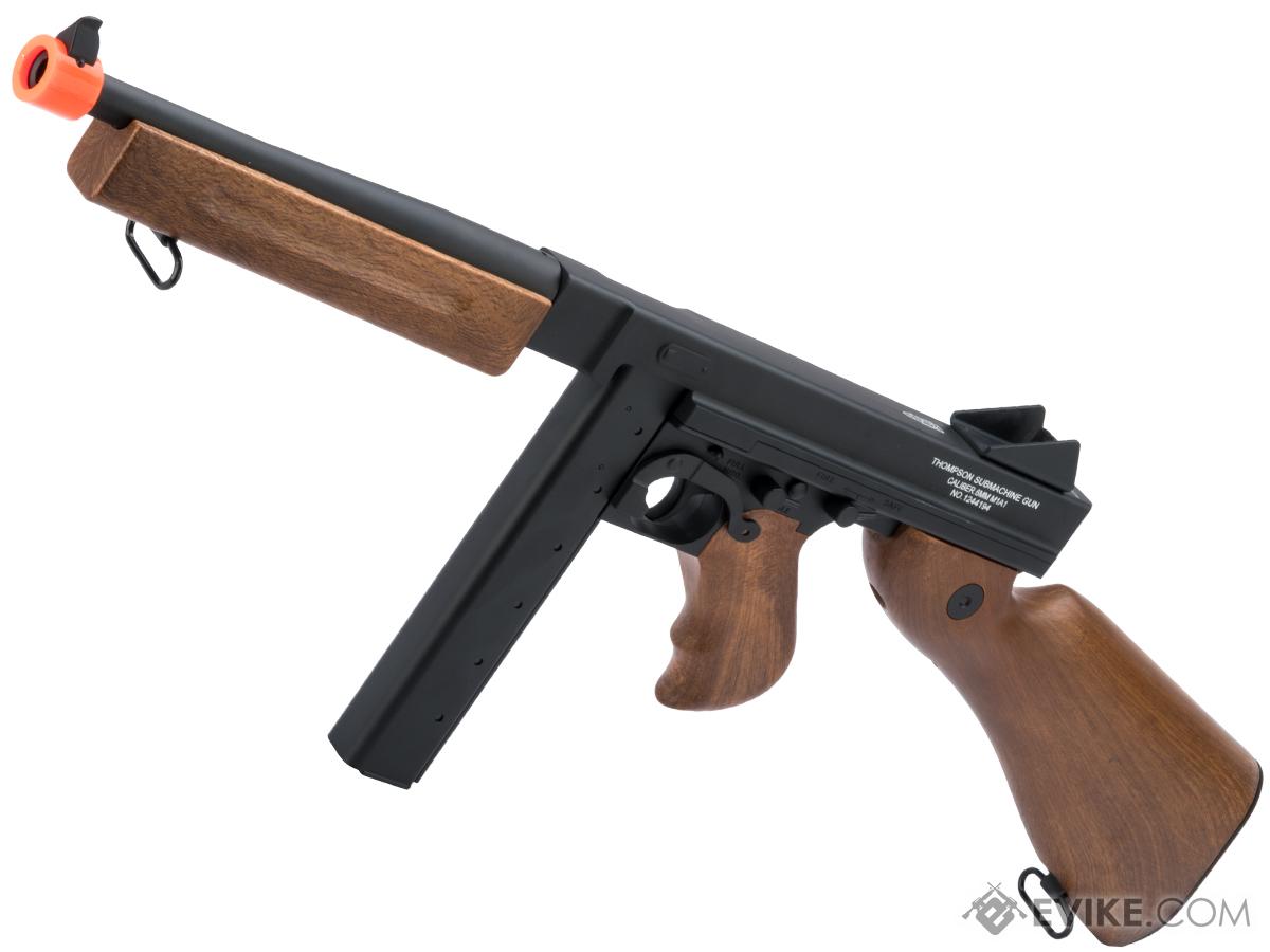 Cybergun Auto Ordnance Licensed Thompson M1A1 Airsoft AEG Rifle w/ Metal Receiver (Package: Gun Only)