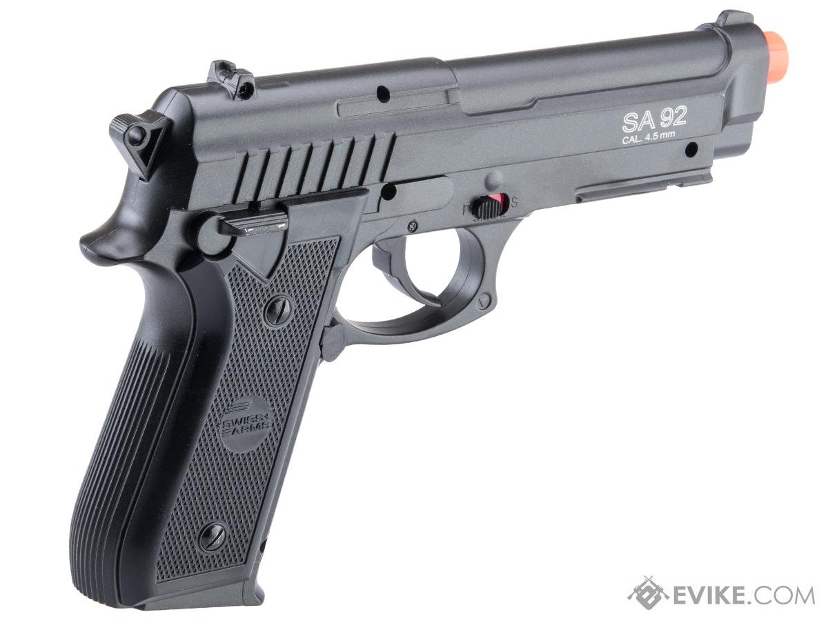 Pistola Co2 4.5 Swiss Arms Black 92 - Reborn